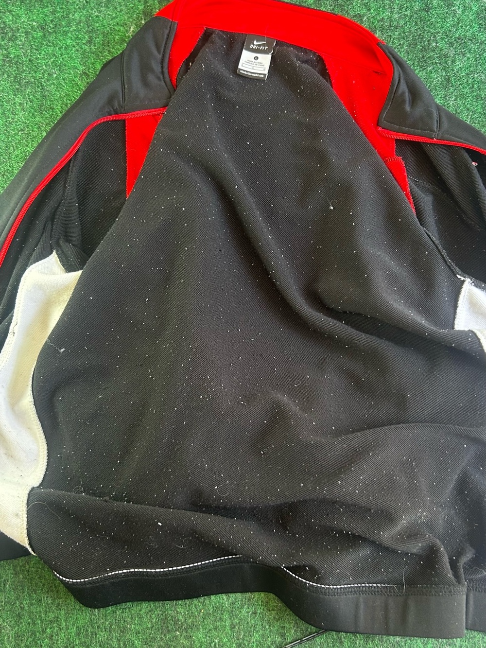 Nike Dri-FIT Black & Red Track Jacket - Picture 5 of 5